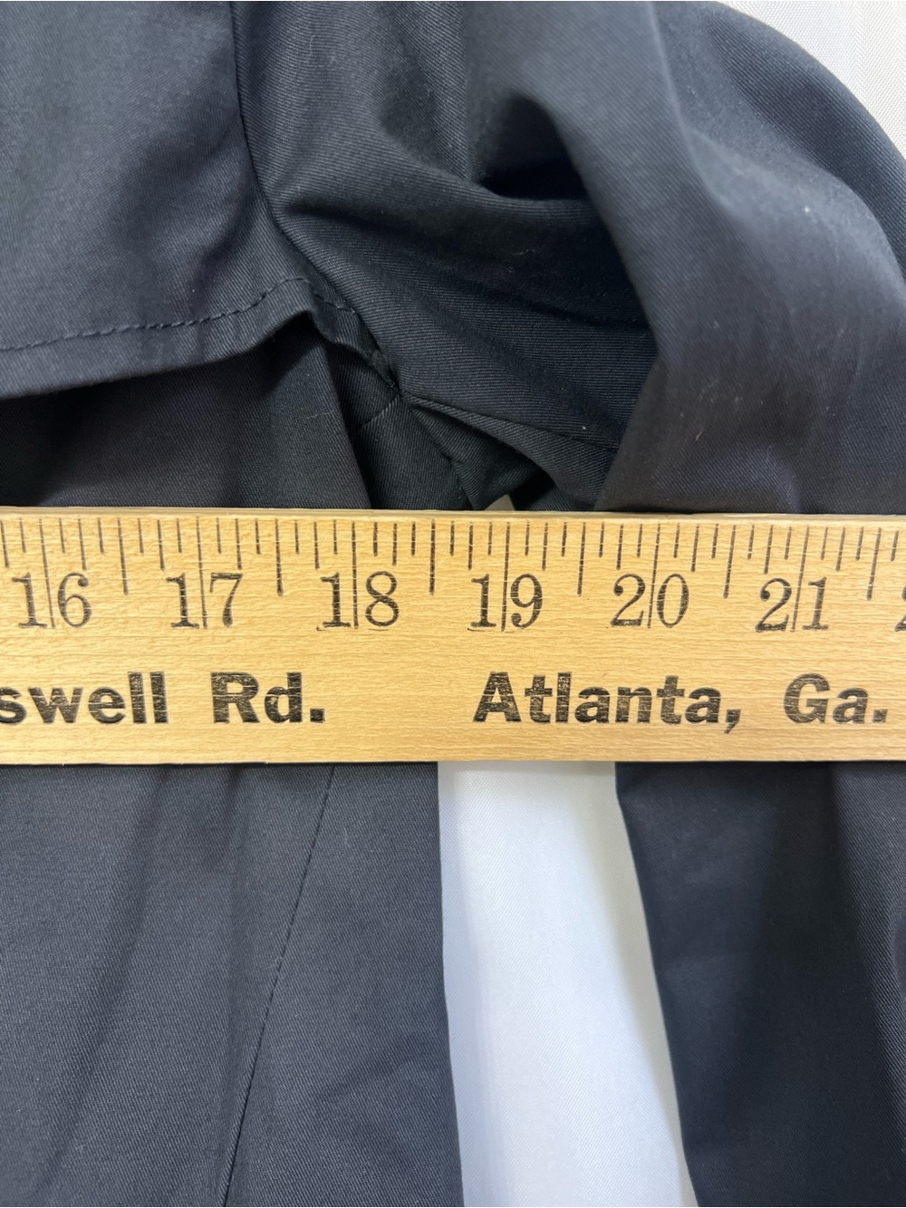 NWT Quince Comfort Stretch Short Trench Coat Black Small Belted - Picture 15 of 16